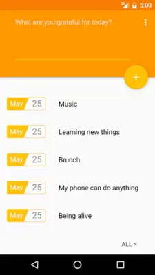 Simple Gratitude Journal android App screenshot 3